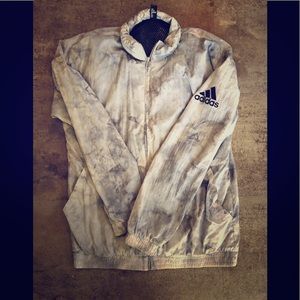 Adidas wind breaker with hood